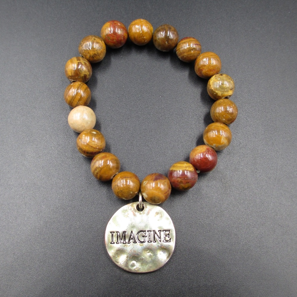 Vintage Stunning Brown Stone Imagine Bracelet